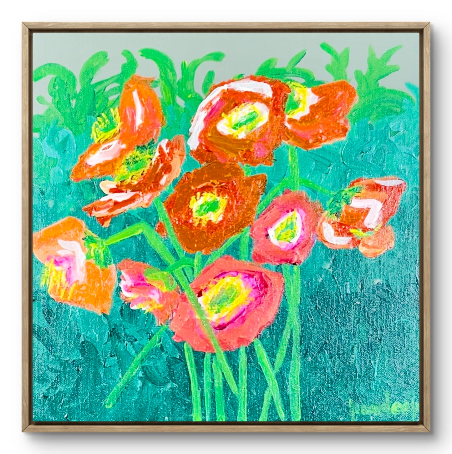 Poppy on Green